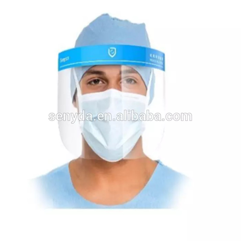 Protective Mask Clear Vision Factory Wholesale Safety ppe Face Shield 