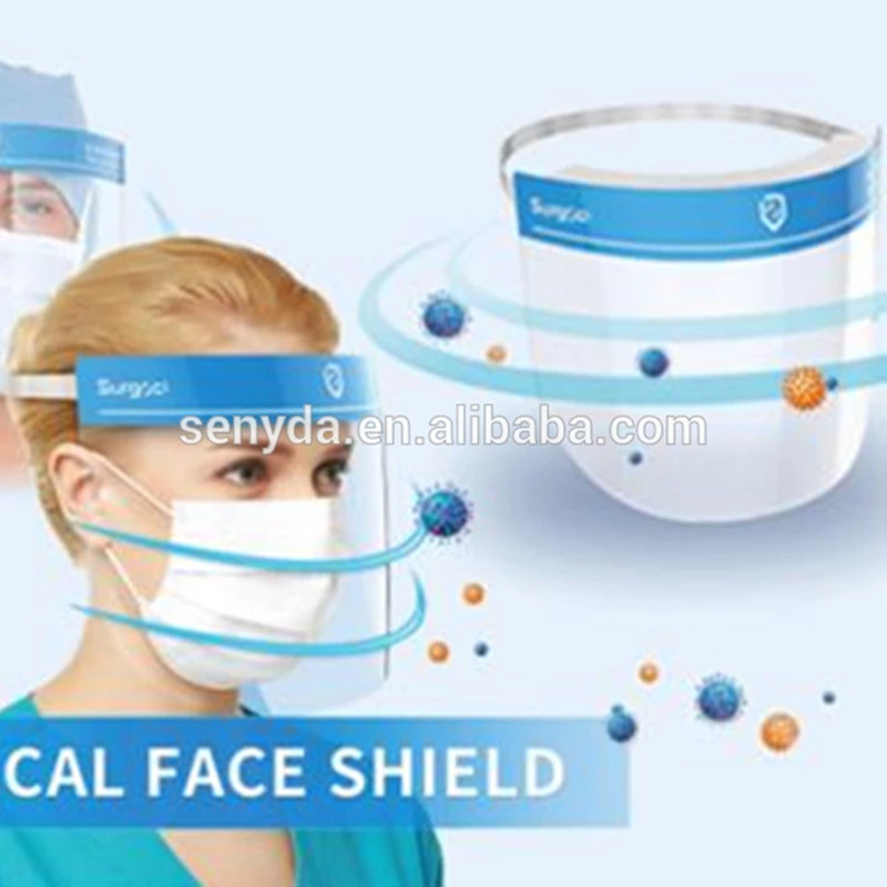 Protective Mask Clear Vision Factory Wholesale Safety ppe Face Shield 