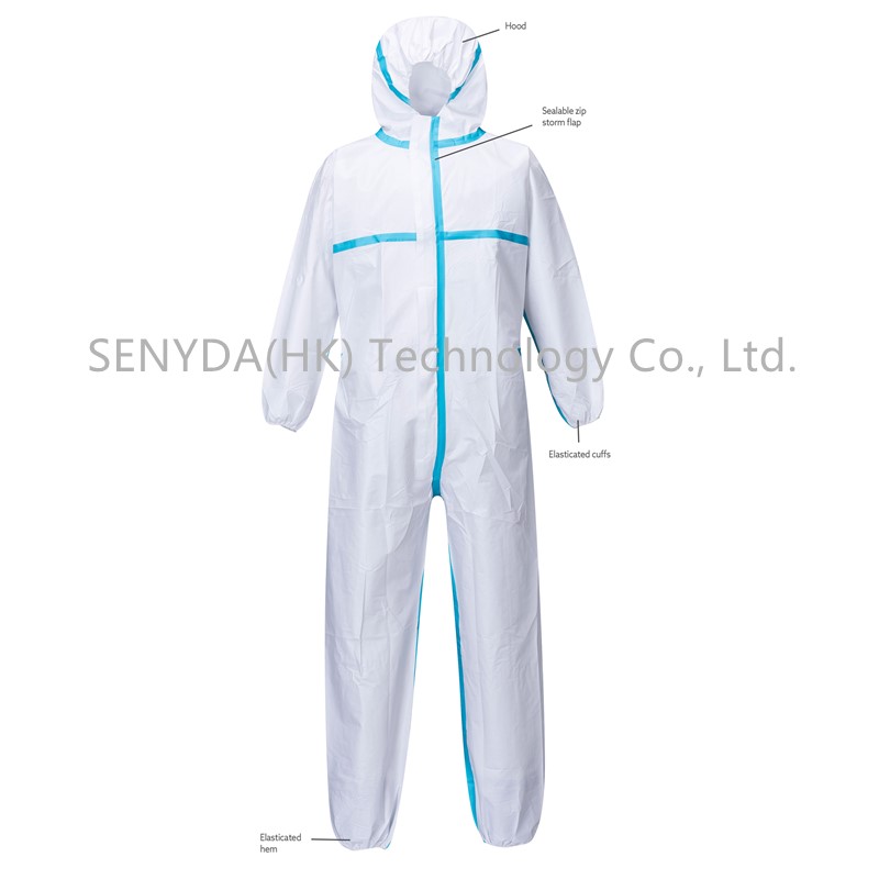 Disposable Protective Coverall Anti-virus Isolation Clothing