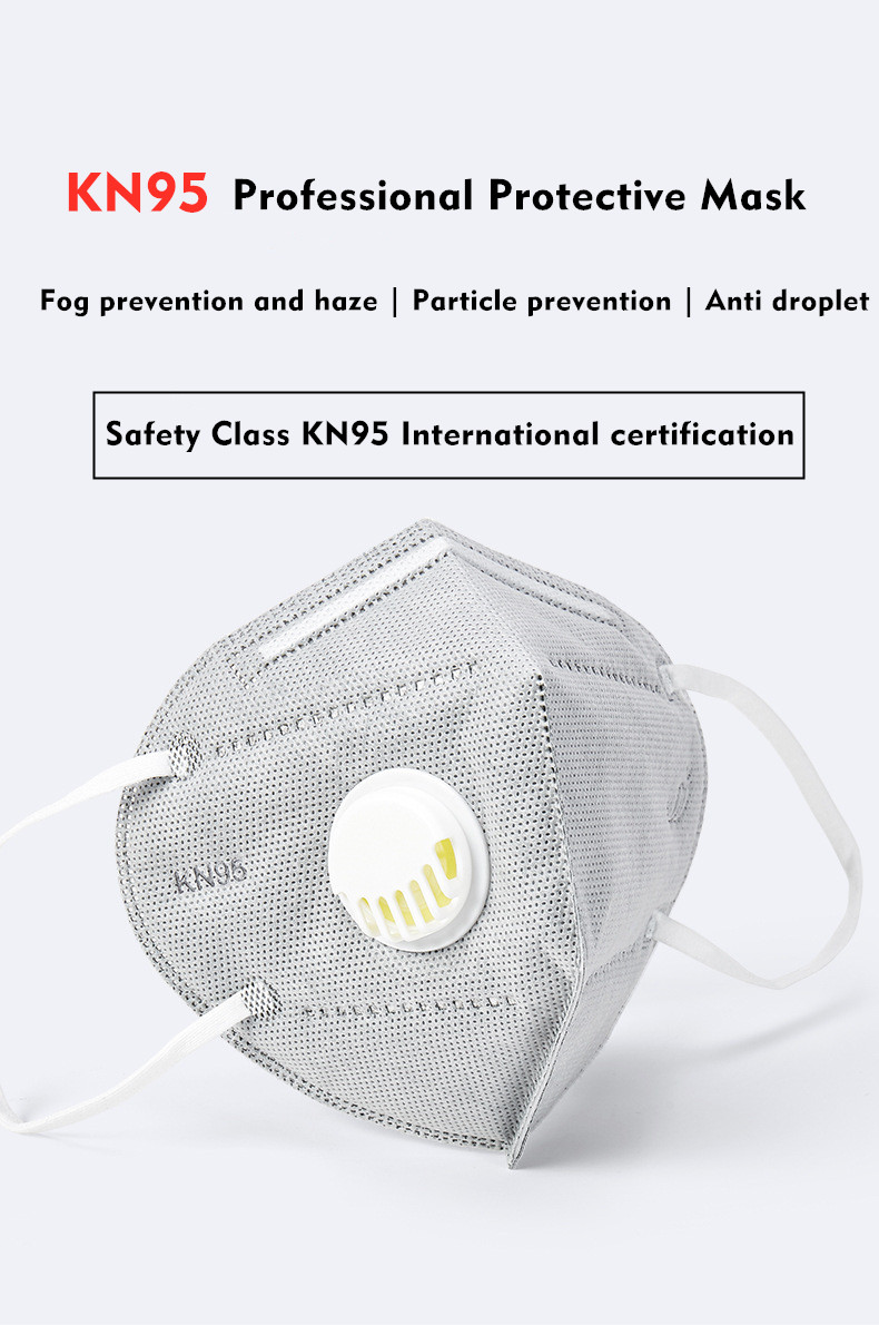 KN95 Breathing Valve Mask Self-priming Filter Type Anti-particle Respirator 