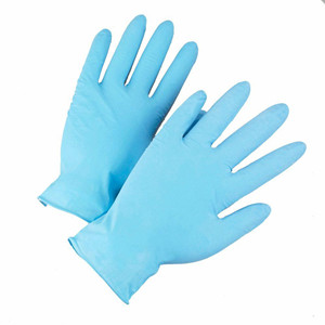 Disposable powder free non-slip elastic touch-screen nitrile gloves