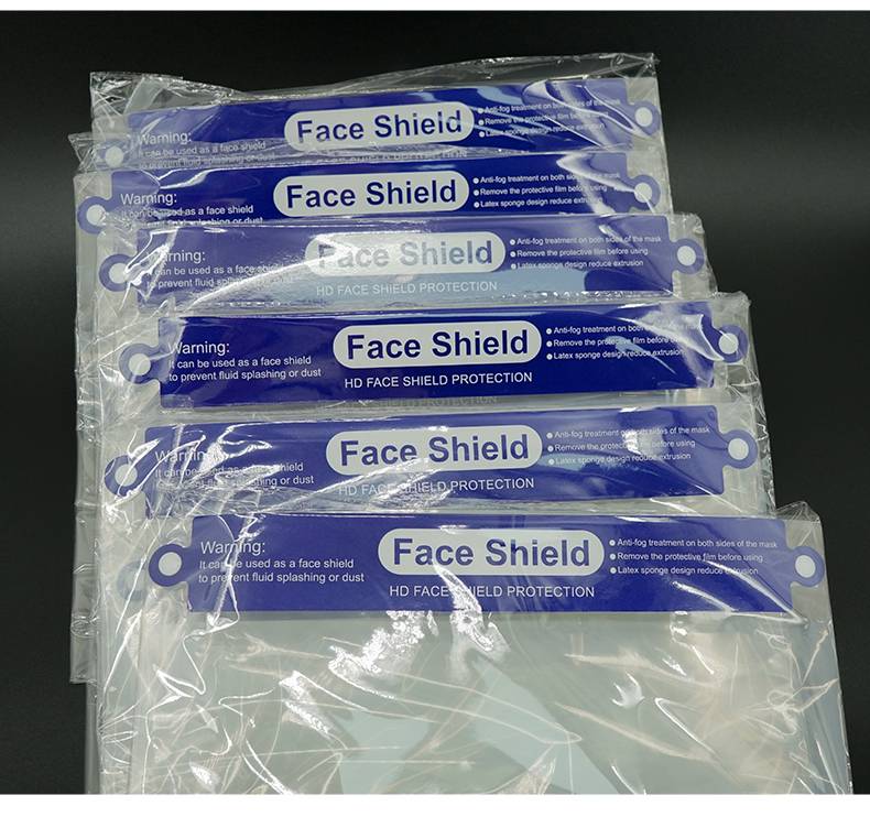 Safety Anti Fog Plastic Clear Full ppe Transparent Face Shield Visors Protection