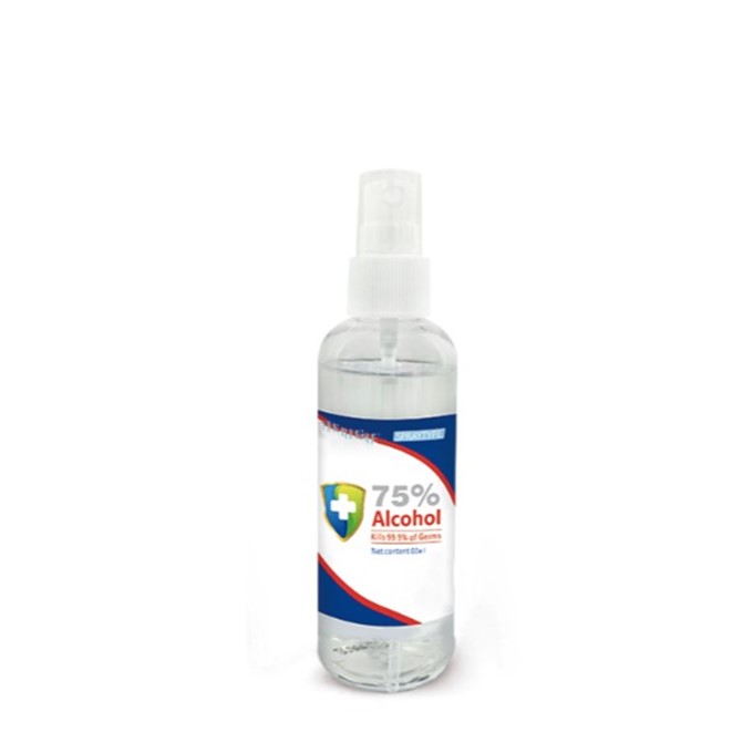 Hot Sell 100ml 75% Alcohol Spray Disinfectant Sterilization Rate 99.99%