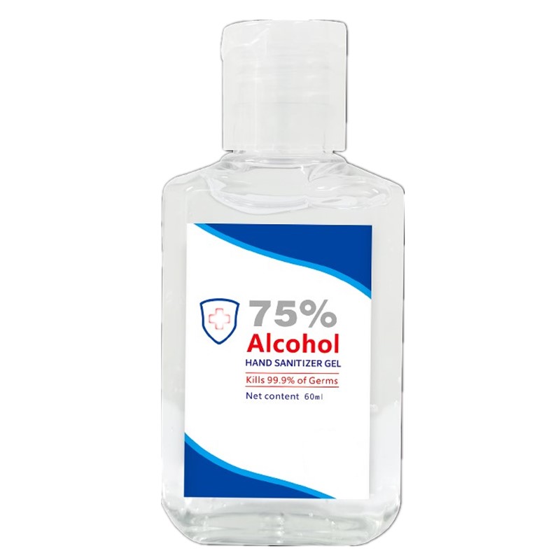 Wash Free 60ml 75% Alcohol Hand Sanitizer Gel Disinfectant Sterilization 