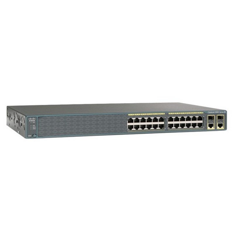 Cisco Catalyst 2960 Plus 24 Port Switch WS-C2960+24TC-S