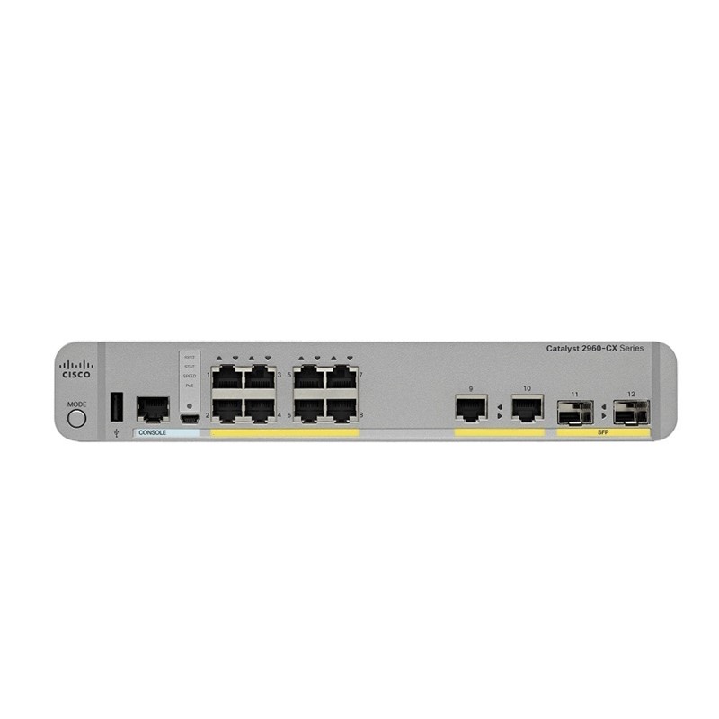 Cisco Catalyst 2960-CX 8 Port Gigabit Switch WS-C2960CX-8TC-L